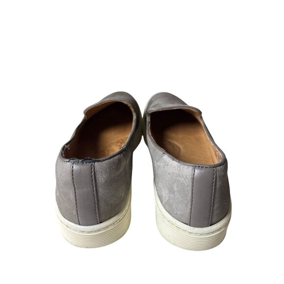 Sofft Somers Slip On‎ Shoes Size 6 Snare Gray Flats Comfort Suede Leather Loafer - Picture 3 of 11